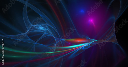 Beautiful bright colorful surface. Background for art projects, business, banners, templates, postcards. Digital fractal art. Festive wallpaper. 3d rendering.