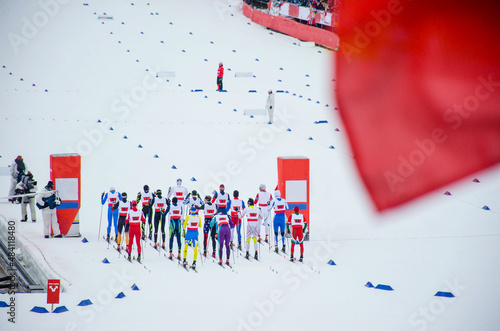 Quadro su tela Nordic ski competitions