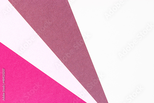 paper geometric background. Pink stripes on a white background