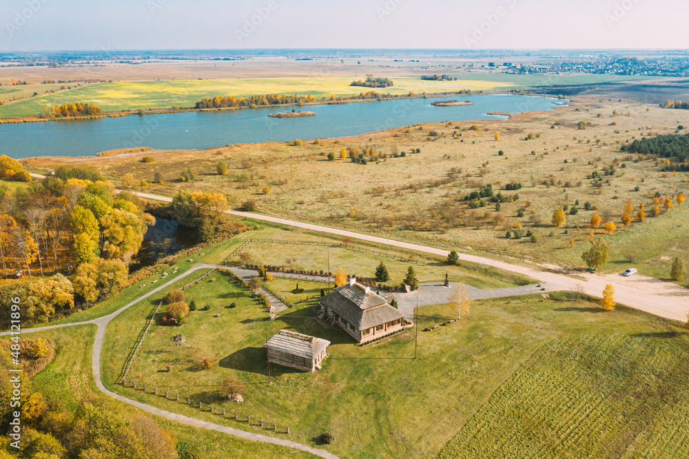 Kosava Kosava, Belarus. Memorial Museum-estate Of Tadeusz Kosciuszko. Aerial ...