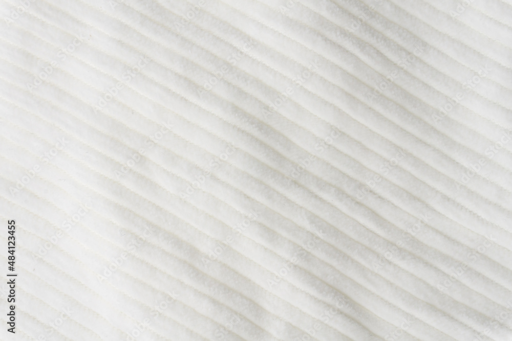 White fabric velvet texture close up White fabric velvet texture close up