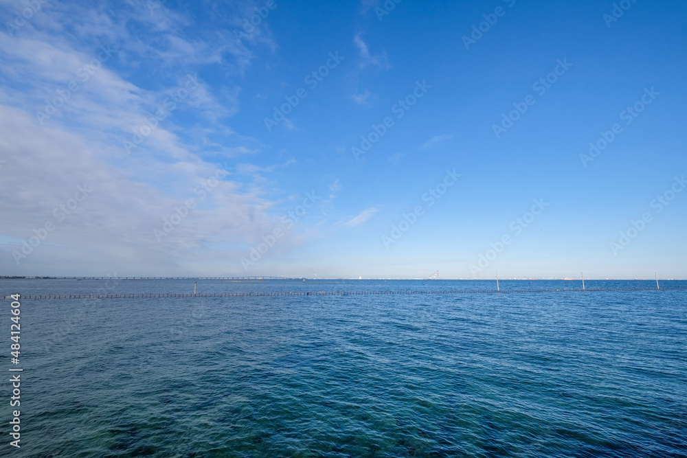 Obraz premium 千葉県袖ヶ浦市の海岸