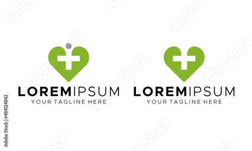 Heart and Plus Medical Logo Designs