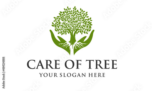 Care Of Tree Logo For Global Warming