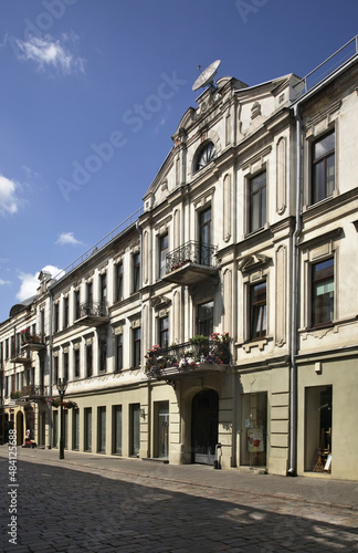 Old street in Kaunas. Lithuania