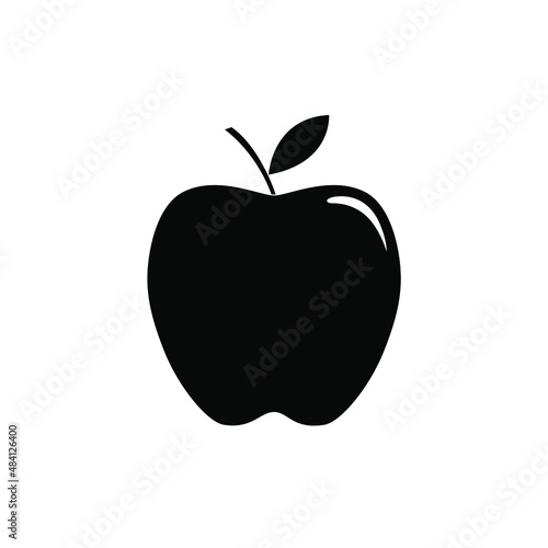 Apple silhouette design illustration vector