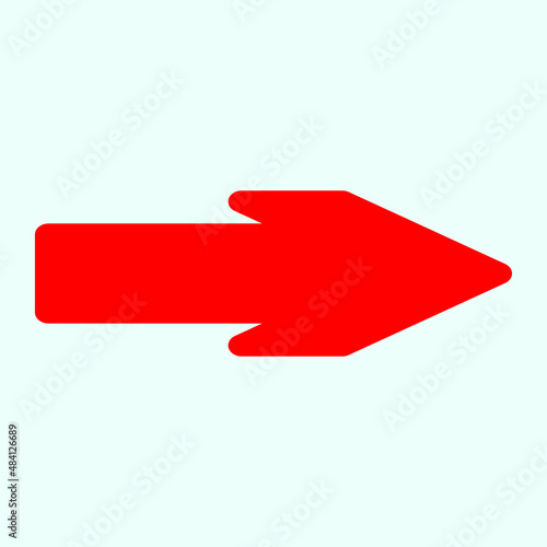 Red arrow icon vector EPS- 10