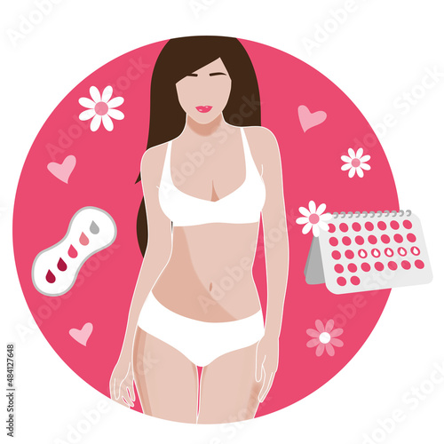 Period menstruation woman