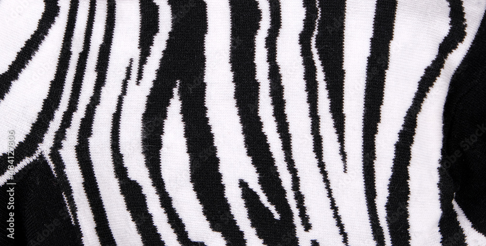 Knitted Zebra Animal Print Pattern Knitted Zebra Animal Print Pattern