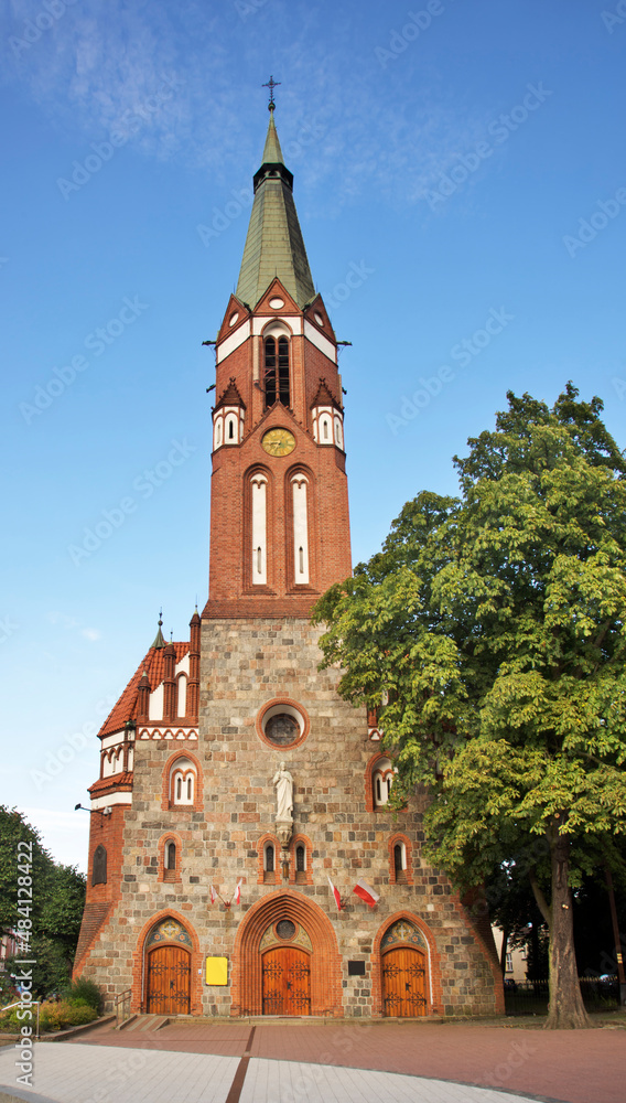 Garrison church of St. George in Sopot. Poland - obrazy, fototapety, plakaty 