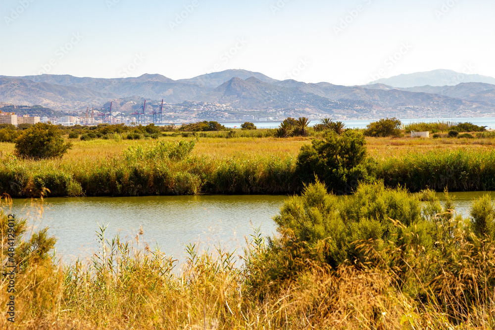 River Guadalhorce in Malaga Spain River Guadalhorce in Malaga Spain