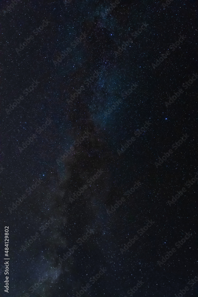 Milky way galaxy and the stars in the night sky