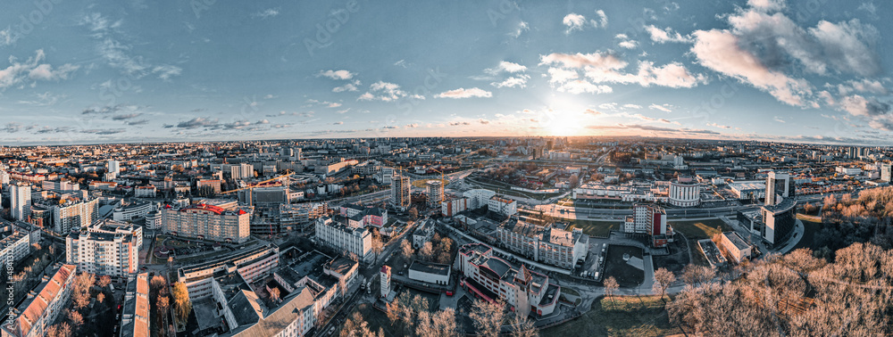 Panorama of the Minsk city