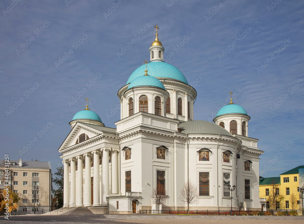 Cathedral of Kazan Icon of Mother of God in Kazan-Mother of God Monastery. Kazan. Tatarstan. Russia