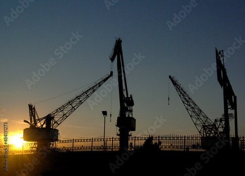 construction machines silhouette