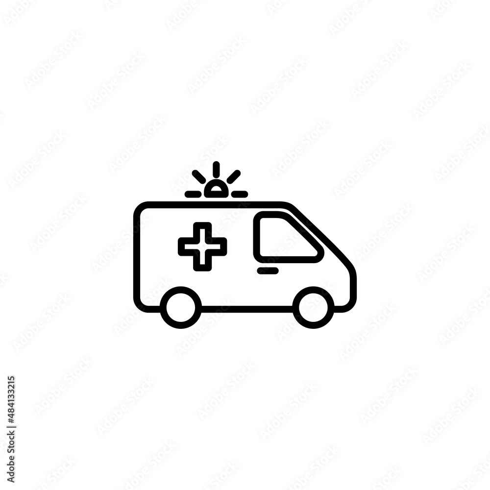 Ambulance icon. ambulance truck sign and symbol. ambulance car Ambulance icon. ambulance truck sign and symbol. ambulance car