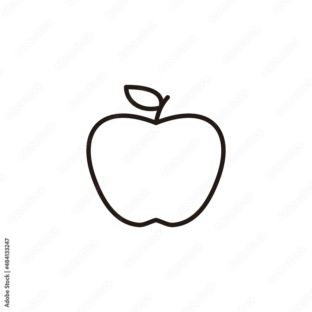 Apple icon. Apple sign and symbols for web design. Apple icon. Apple sign and symbols for web design.