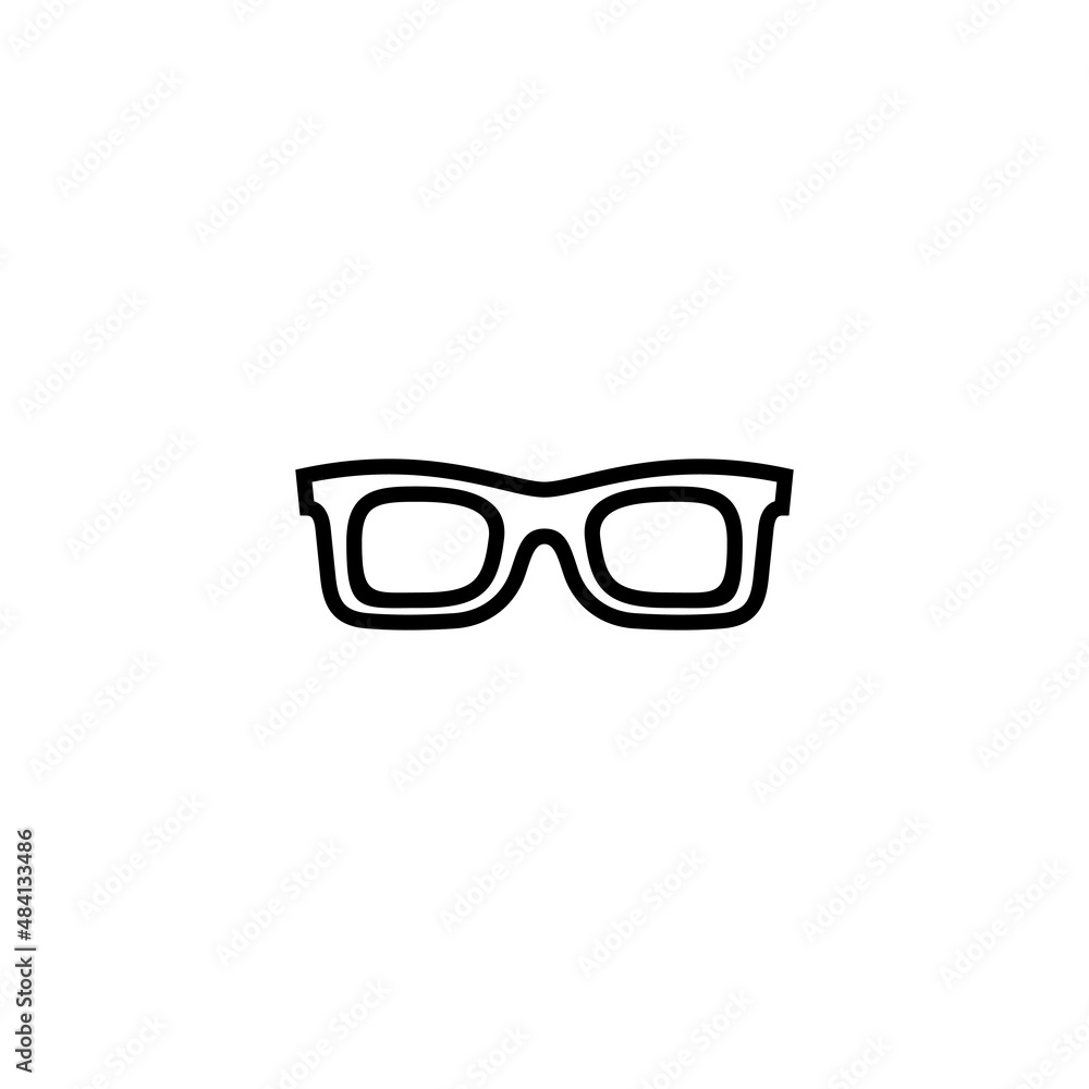 Fototapeta premium Glasses icon. Glasses sign and symbol