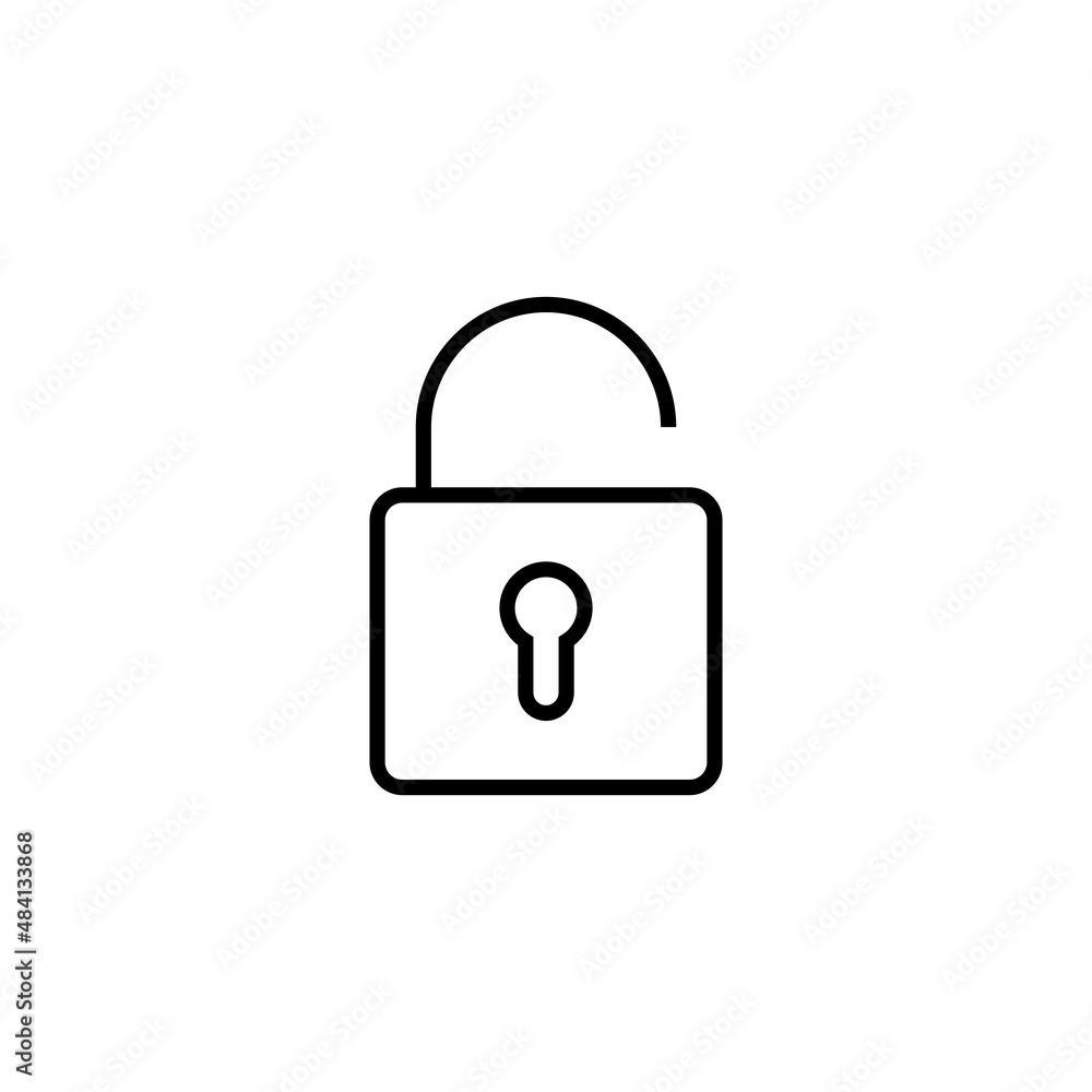 Unlock icon. Unlock sign and symbol. unlocked padlock icon Unlock icon. Unlock sign and symbol. unlocked padlock icon