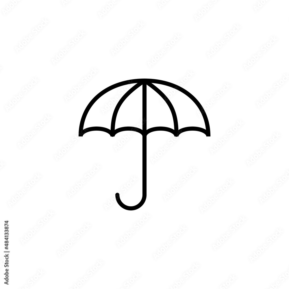 Umbrella icon. umbrella sign and symbol