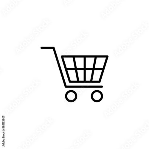 Shopping icon. Shopping cart sign and symbol. Trolley icon