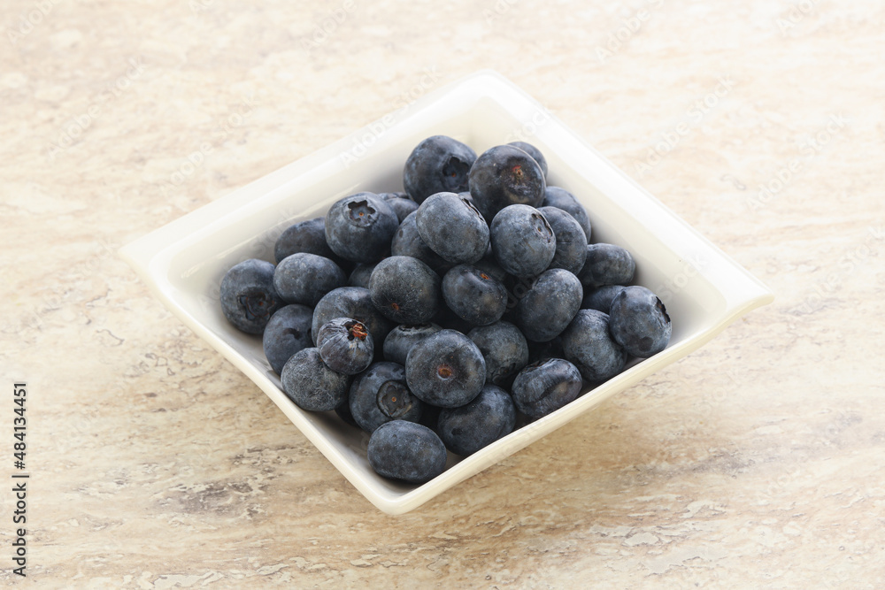 Sweet ripe blueberry heap in the bowl Sweet ripe blueberry heap in the bowl