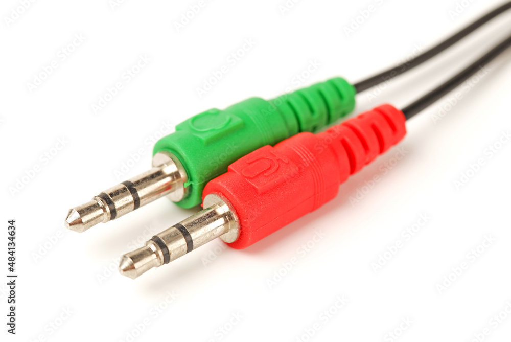 connection plugs on white background connection plugs on white background