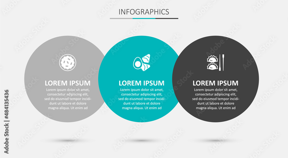Set Chicken egg with vegerables, Homemade pie and Dumpling chopsticks. Business infographic template. Vector Set Chicken egg with vegerables, Homemade pie and Dumpling chopsticks. Business infographic template. Vector