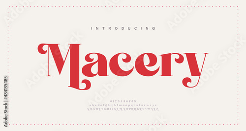 Elegant luxury alphabet letters font. Classic Lettering Minimal Modern Fashion Designs. Typography modern serif fonts regular decorative vintage concept. vector illustration