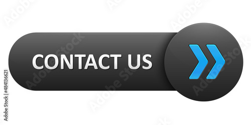 Black and blue vector web button CONTACT US