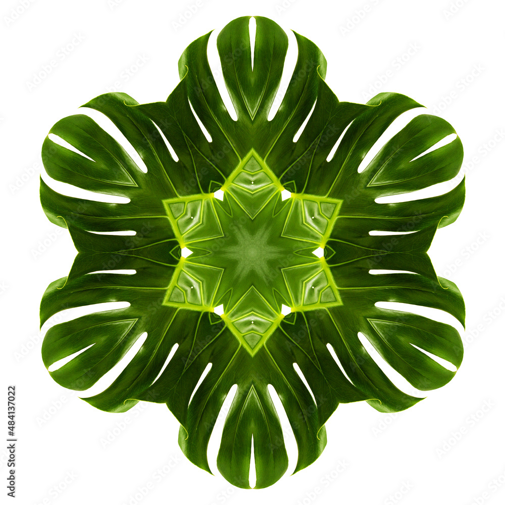 Kaleidoscope repeating pattern with rotational symmetry, dark shiny ...