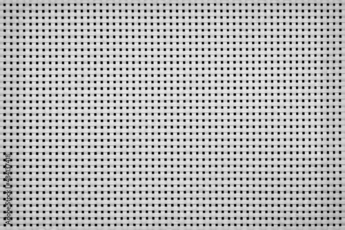 perforated texture. white mesh background from threads.