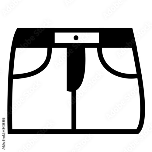 Short Pent Isolated Vector Illustration which can be easily Download