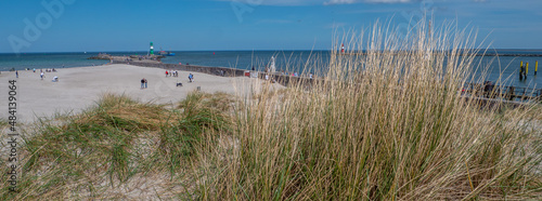 Panorama Düne am Strand von Warnemünde an der Ostsee