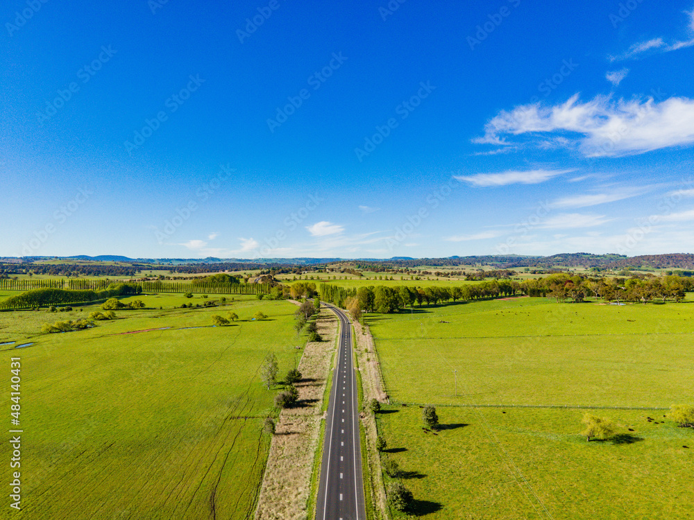 Naklejka premium Aerial View at Stonehenge, NSW, Australia over looking the New England Highway