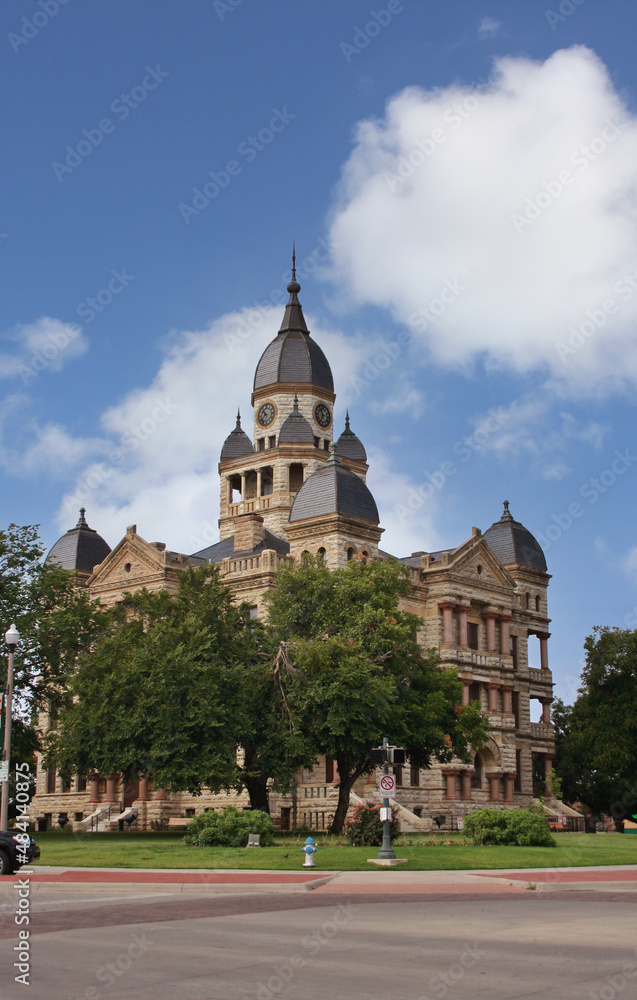 Denton County Courthouse in downtown Denton, TX