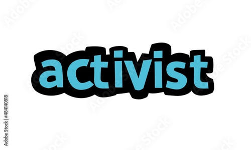 ACTIVIST writing vector design on white background