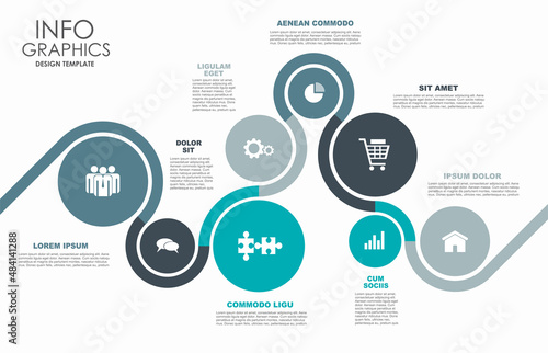 Infographic design template with place for your data. Vector illustration.