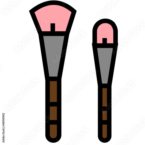 Makeup Brush Isolated Vector Illustration which can be easily Download