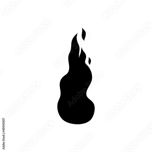 Fire icon vector. Flame illustration sign. firefighters symbol or logo.