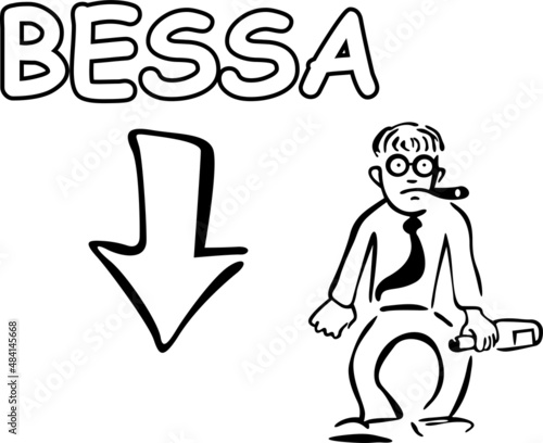 The man is not satisfied with the decline in shares on the stock exchange