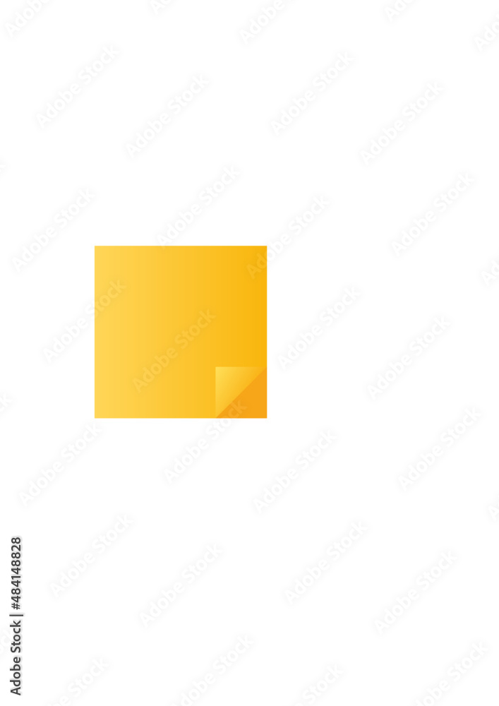 Pomarańczowa karteczka - obrazy, fototapety, plakaty 
