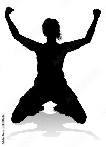 Female Soccer Football Player Woman Silhouette