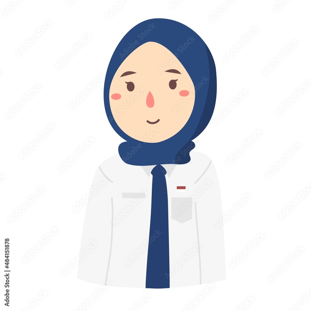 Fototapeta premium hijab school uniform