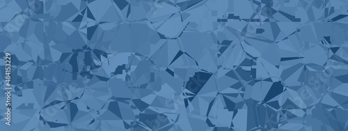 Banner abstract macro crystal geometric background texture Skydiver color. Random pattern background. Texture Skydiver color pattern background.