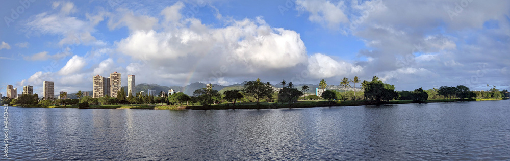 Ala Wai Canal Panorama Ala Wai Canal Panorama