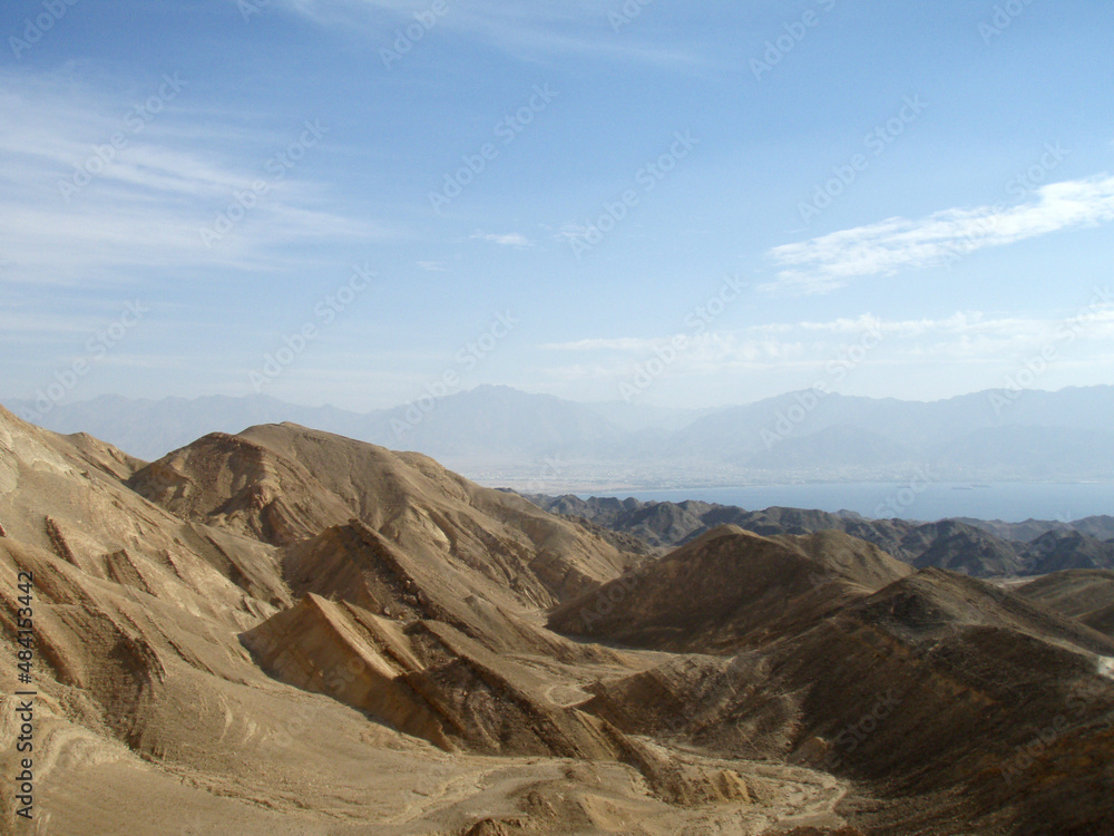 Eilat Mountains Reserve looking to the Red Sea Eilat Mountains Reserve looking to the Red Sea