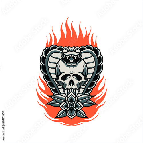cobra tattoo vector design
