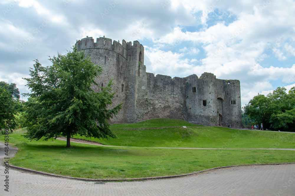 Chepstow castle in Wales, UK.