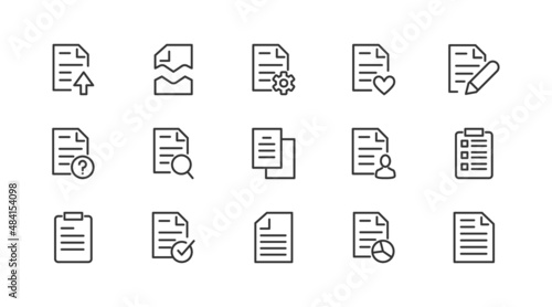 Premium pack of file  line icons.